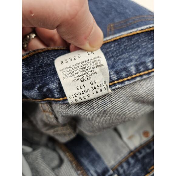 Vintage Levi's 550 Relaxed Fit Tapered Leg Jeans Women's Size 20 Short USA MADE - Picture 9 of 11